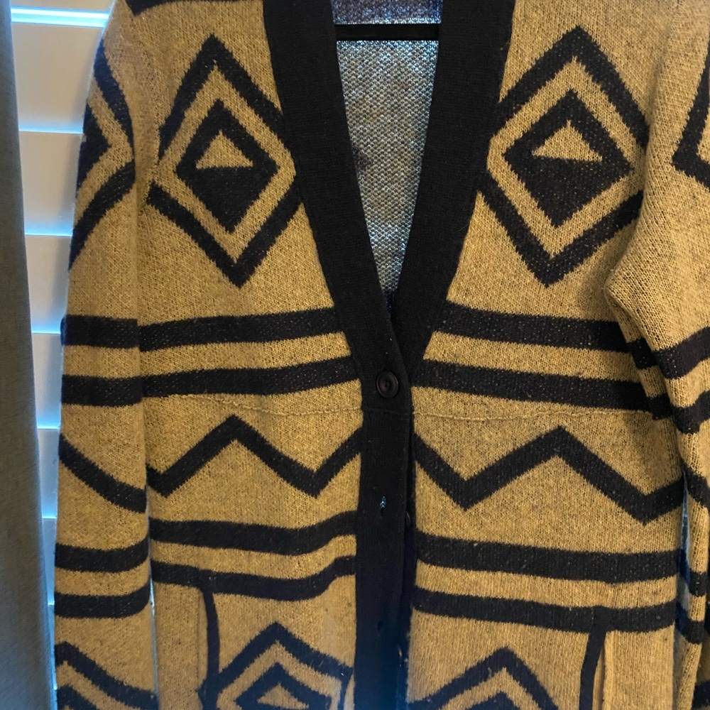 Toad and Co Geometric, SW Patterned Cardigan Sweater